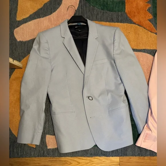 ASOS Design Light Blue Blazer - Picture 2 of 8